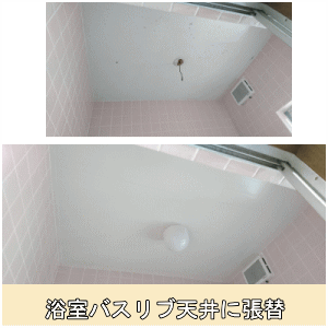 バスリブ天井に張替